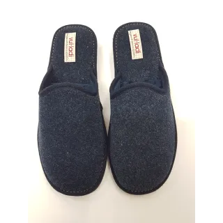 Zapatilla abierta de paño